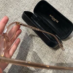 Coach Women's Brown Transparent Glasses